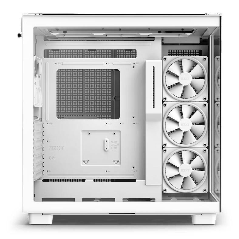Gabinete Gamer NZXT H9 Elite, RGB, Mid-Tower, Lateral de Vidro, Com 4 Fans, Branco, CM-H91EW-01