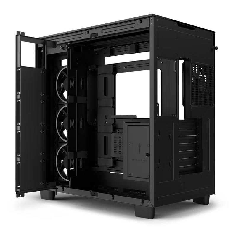 Gabinete Gamer NZXT H9 Elite, RGB, Mid-Tower, Lateral de Vidro, Com 4 Fans, Preto, CM-H91EB-01