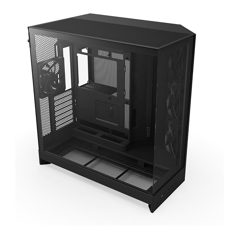 h9 flow(2023)＋B650 tomahawk wifi セット Gabinete Gamer NZXT H9 Flow, Mid-Tower, Lateral de Vidro, Com 4