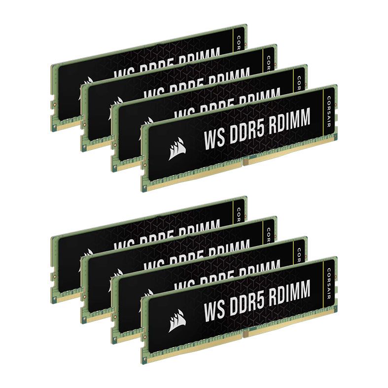 Memoria Corsair WS, 128GB (8x16GB), DDR5, 5600MHz, C40, Preto, CMA128GX5M8B5600C40