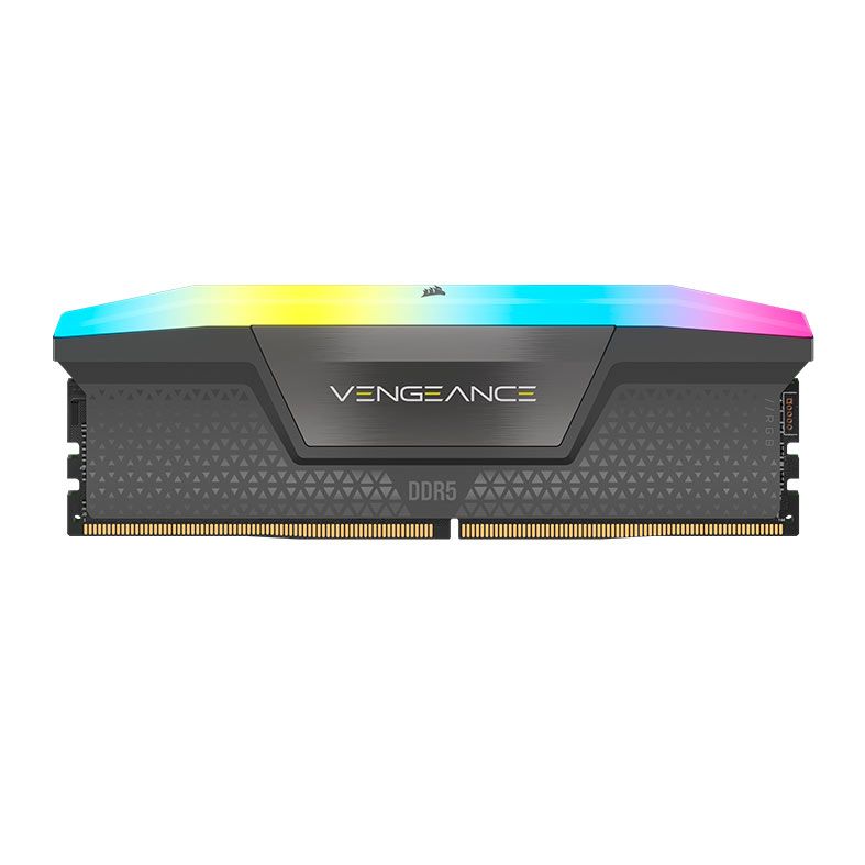 Memoria Corsair Vengeance, RGB, 16GB (2x8GB), DDR5, 5600MHz, CL40, Cinza, CMH16GX5M2B5600Z40