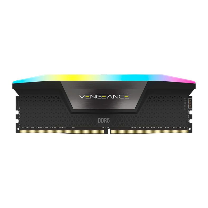 Memoria Corsair Vengeance RGB, 96GB (2x48GB), DDR5, 5200MHz, C38, Preta, CMH96GX5M2B5200C38