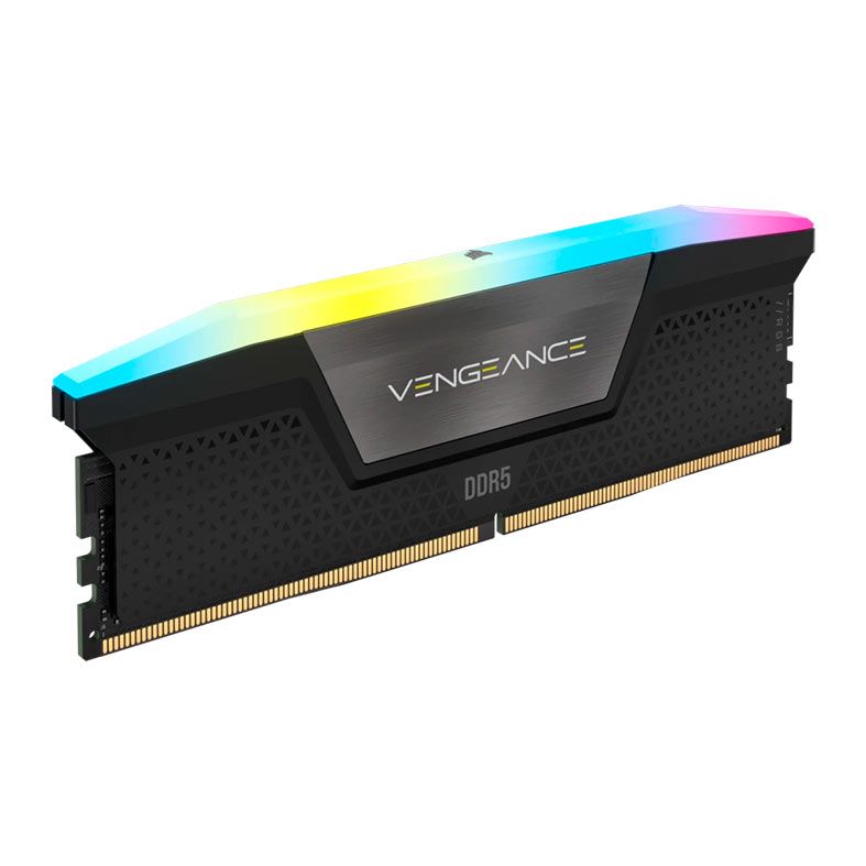 Memoria Corsair Vengeance RGB, 96GB (2x48GB), DDR5, 5200MHz, C38, Preta, CMH96GX5M2B5200C38