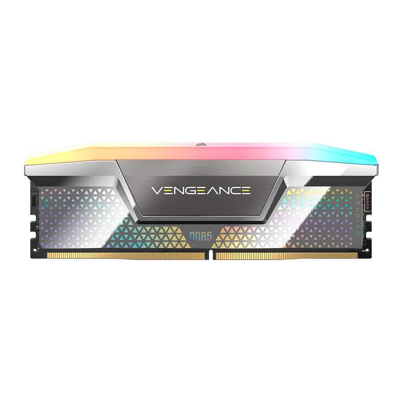 Memoria Corsair Vengeance, RGB, 48GB (2x24GB), DDR5, 8000MHz, C38, Prata, CMHC48GX5M2X8000C38