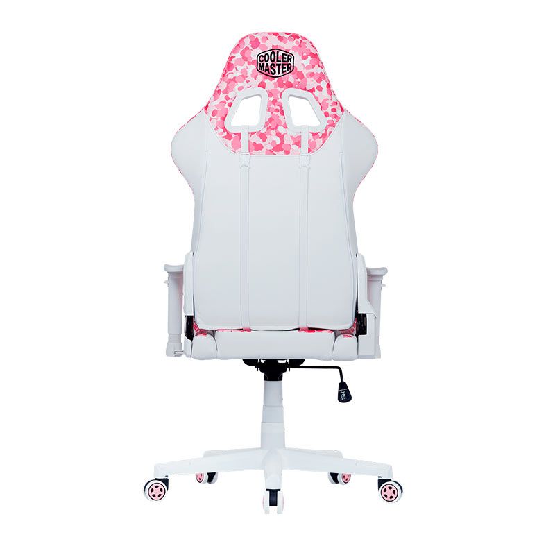 Cadeira Gamer Cooler Master Caliber R1S Sakura Camo, Branco e Rosa, CMI-GCR1S-PKC