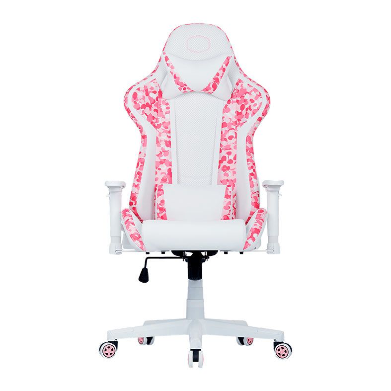 Cadeira Gamer Cooler Master Caliber R1S Sakura Camo, Branco e Rosa, CMI-GCR1S-PKC