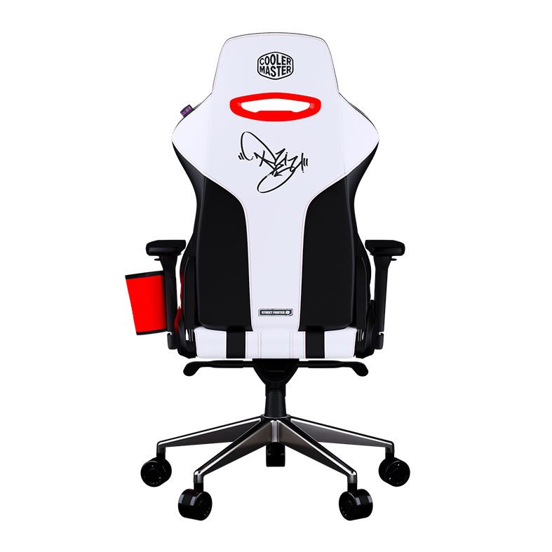 Cadeira Gamer Cooler Master Caliber X2 Street Fighter 6 Ryu, Branco e Preto, CMI-GCX2-RYU