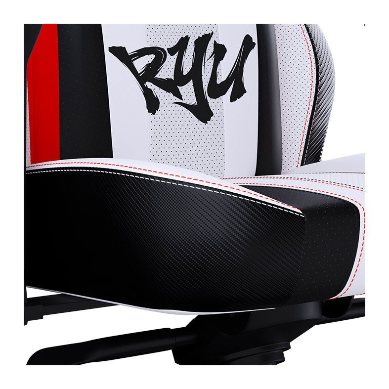 Cadeira Gamer Cooler Master Caliber X2 Street Fighter 6 Ryu, Branco e Preto, CMI-GCX2-RYU