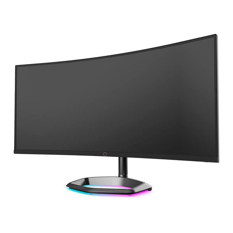 Monitor Gamer Cooler Master GM34-CWQ ARGB, 34 Pol, VA, Curvo, UWQHD, 0.5ms, 144Hz, FreeSync Premium, HDMI/DP, CMI-GM34-CWQA-BR