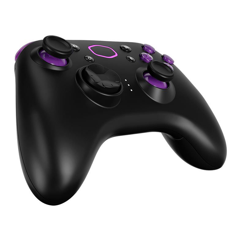 Controle Cooler Master Storm, Bluetooth, Windows/IOS/Android, Preto e Roxo, CMI-GSCX-BK1