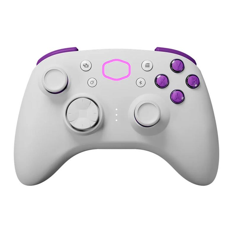 Controle Cooler Master Storm Controller, Bluetooth, Branco e Roxo, CMI-GSCX-W1