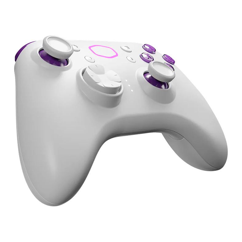 Controle Cooler Master Storm Controller, Bluetooth, Branco e Roxo, CMI-GSCX-W1