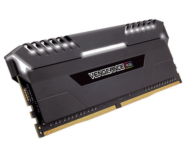 Memoria Corsair Vengeance RGB 32GB (4x8) DDR4 3000MHz Preta, CMR32GX4M4C3000C15