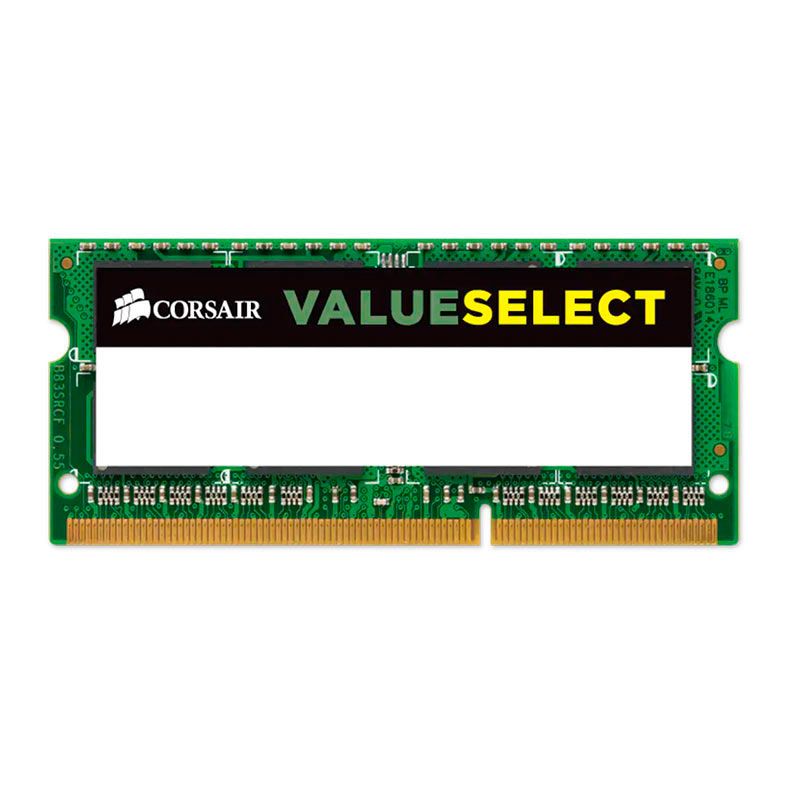 Memoria Notebook Corsair ValueSelect, 8GB (2x4GB), DDR3L, 1600MHz, C11, CMSO8GX3M2C1600C11