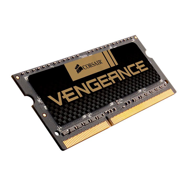 Memoria Notebook Corsair Vengeance, 16GB (2x8GB), DDR3, 1600MHz, C10, Preta, CMSX16GX3M2A1600C10