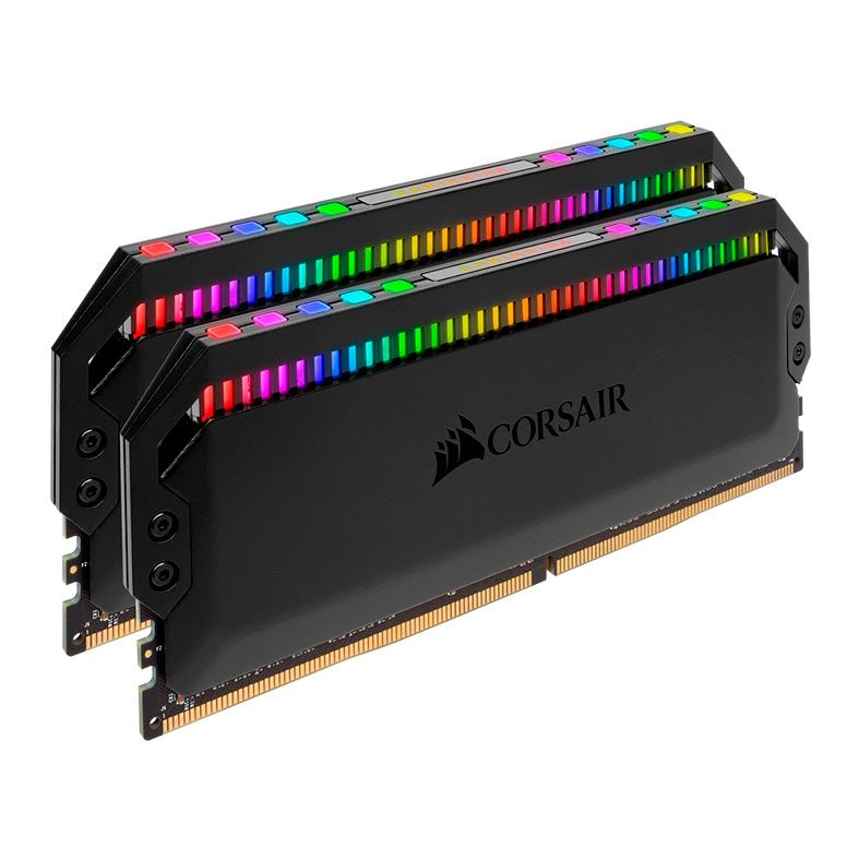 Memoria Corsair Dominator Platinum RGB, 32GB (2x16GB), DDR4, 3200MHz, C16, Preto, CMT32GX4M2E3200C16