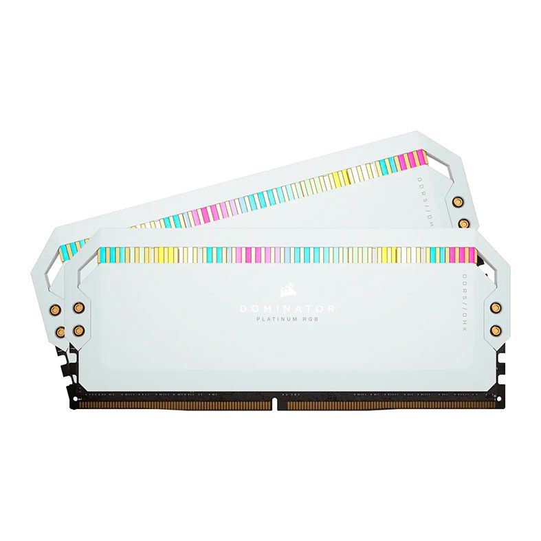 Memoria Corsair Dominator Platinum, RGB, 32GB (2x16GB), DDR5, 5600MHz, C36, Branco, CMT32GX5M2B5600C36W