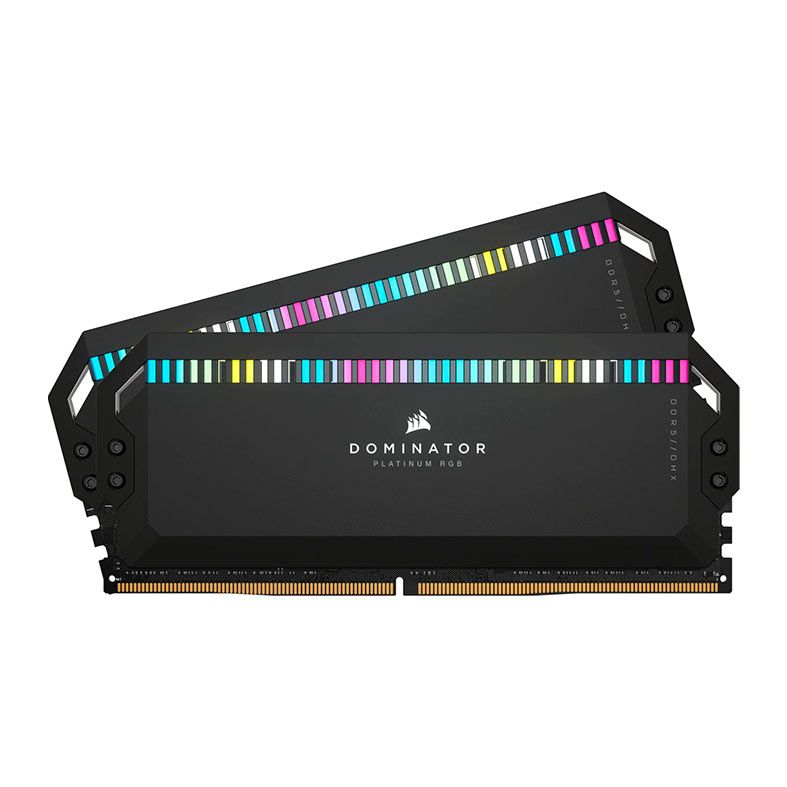 Memoria Corsair Dominator Platinum RGB, 32GB (2x16GB), DDR5, 5600MHz, C36, Preto, CMT32GX5M2X5600C36