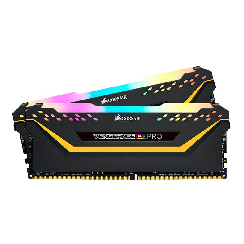 Memoria Corsair Vengeance RGB PRO TUF Gaming, 16GB (2x8GB), DDR4, 3200MHz, C16, Preta, CMW16GX4M2C3200C16-TUF