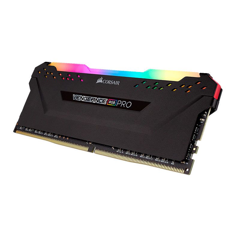 Memoria Corsair Vengeance RGB PRO, 8GB (1x8GB), DDR4, 3200MHz, C16, Preta, CMW8GX4M1Z3200C16