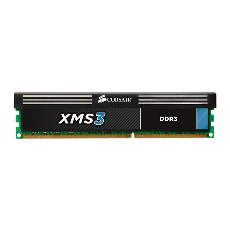 Memoria Corsair XMS3, 4GB (1X4GB), DDR3, 1333MHz, C9, Preto, CMX4GX3M1A1333C9