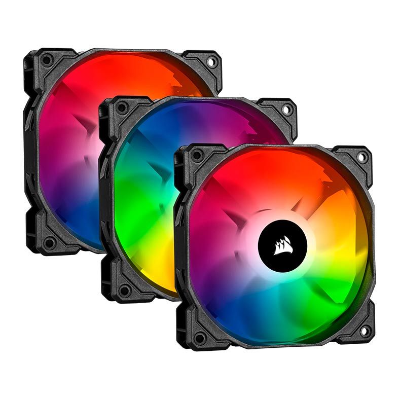 Kit Ventoinhas Corsair SP120 RGB Pro 3x120mm, CO-9050094-WW
