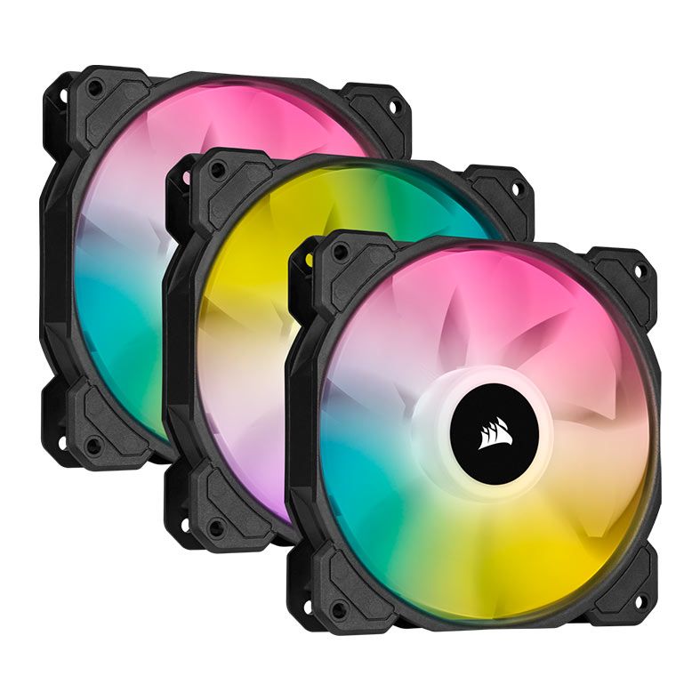 Kit Ventoinha Corsair SP120 RGB Elite, 3x120mm, CO-9050109-WW