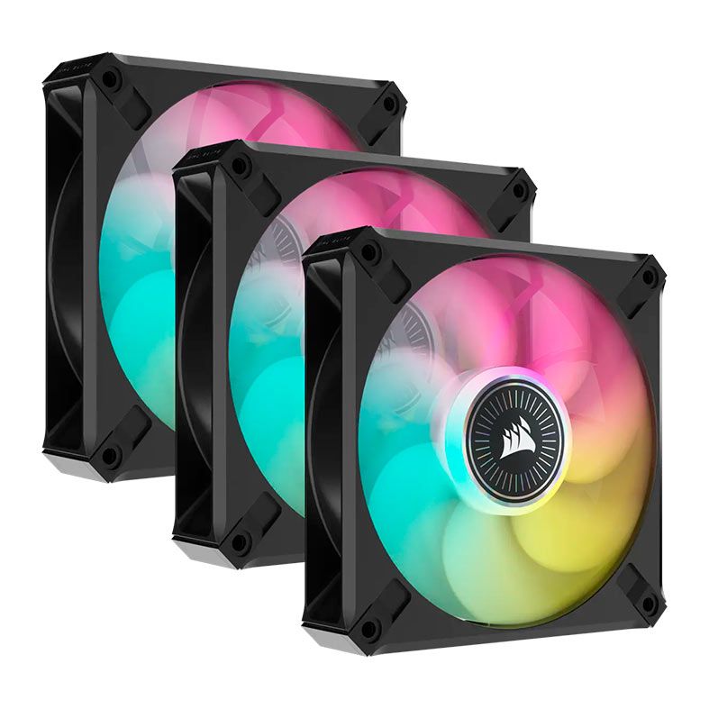 Kit Ventoinha Corsair ML120 RGB Elite, 3x120mm, CO-9050113-WW