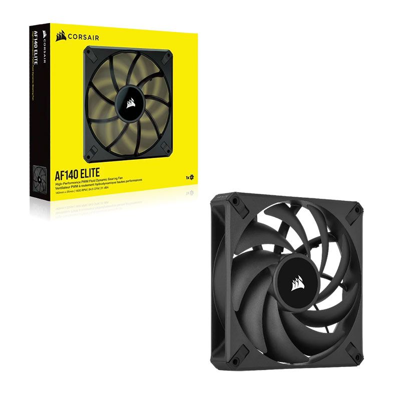 Ventoinha Corsair AF140 Elite, 140mm, Preta, CO-9050141-WW