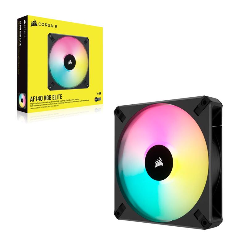 Ventoinha Corsair AF140 RGB Elite, 140mm, Preta, CO-9050155-WW