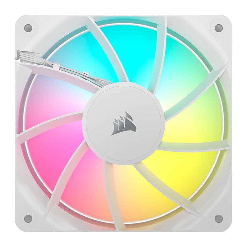 Kit Ventoinhas Corsair RS120, ARGB, 3x120mm, Branco, CO-9050185-WW