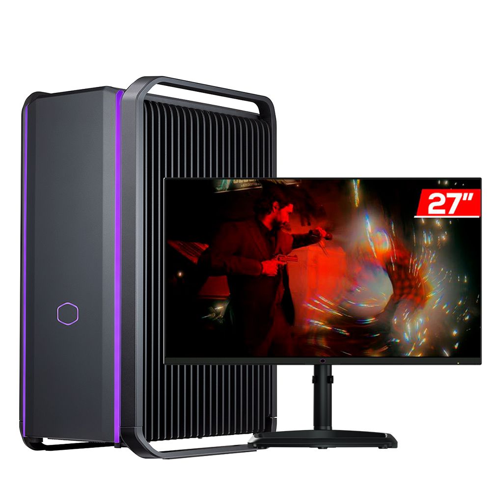 Computador Gamer Cooler Master Cooling X, AMD Ryzen 9 7950X3D, GeForce RTX 4080 16GB, 64GB DDR5, SSD M.2 4TB, 850W + Monitor Cooler Master GP27U 27