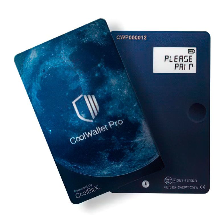Carteira Criptomoeda CoolWallet PRO, Bluetooth, 0,8mm, COOLWALLETPRO