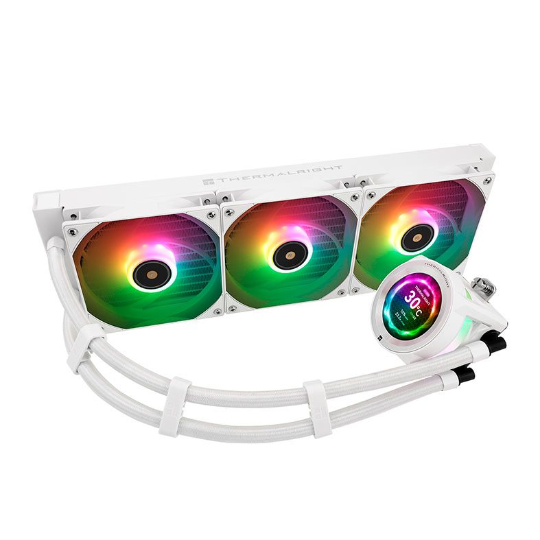 PC用ファン・クーラー Thermalright CORE VISION 360 Water Cooler Thermalright Core Vision 360, ARGB, 360mm, Branco, TR