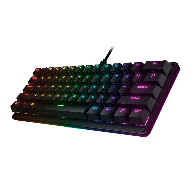 Teclado Mecanico Cougar Puri Mini RGB, Switch Vermelho, COUGAR-PURI-MINI-RGB