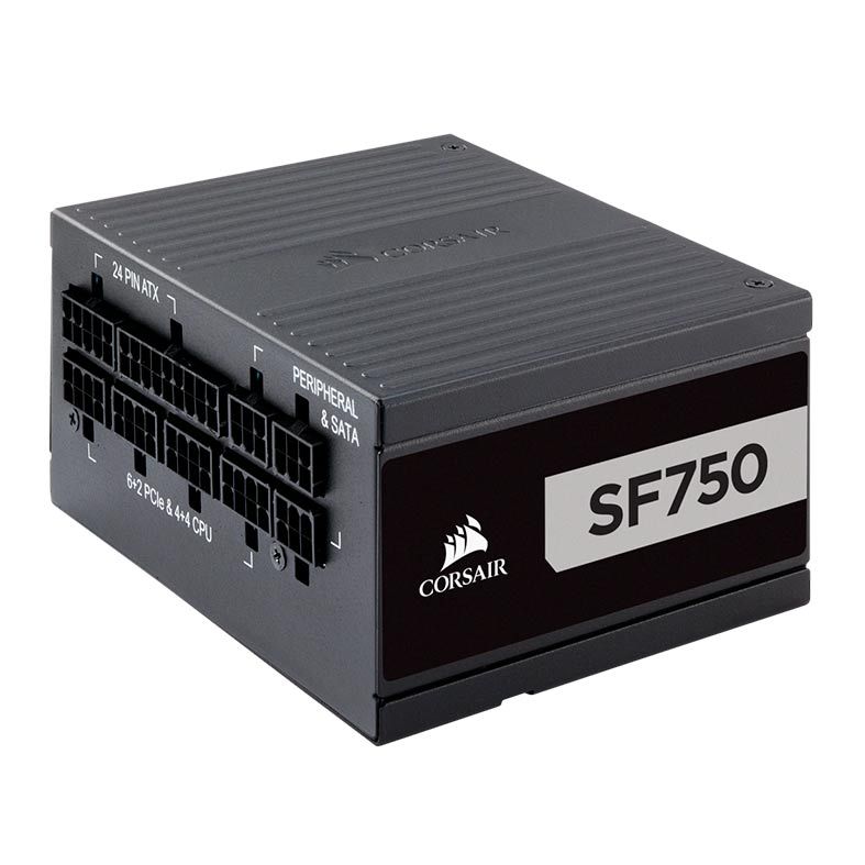 Fonte Corsair SF Series SF750, 750W, Full Modular, Platinum 80 Plus, Preta, CP-9020186-WW