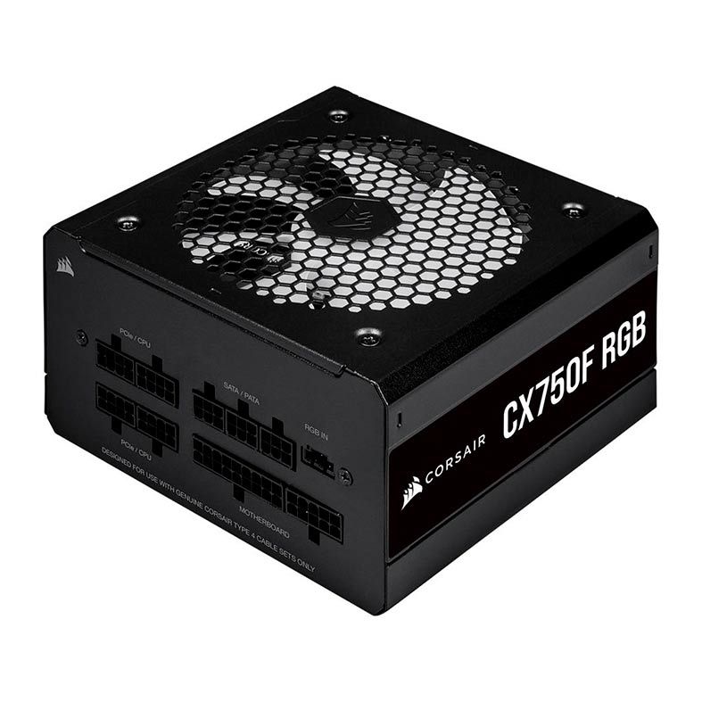Fonte Corsair CX-F RGB Series CX750F RGB Full Modular 80 Plus Bronze, CP-9020218-BR