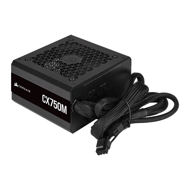 Fonte Corsair CX750M, 750W, Semi-Modular, 80 Plus Bronze, Preta, CP-9020222-NA