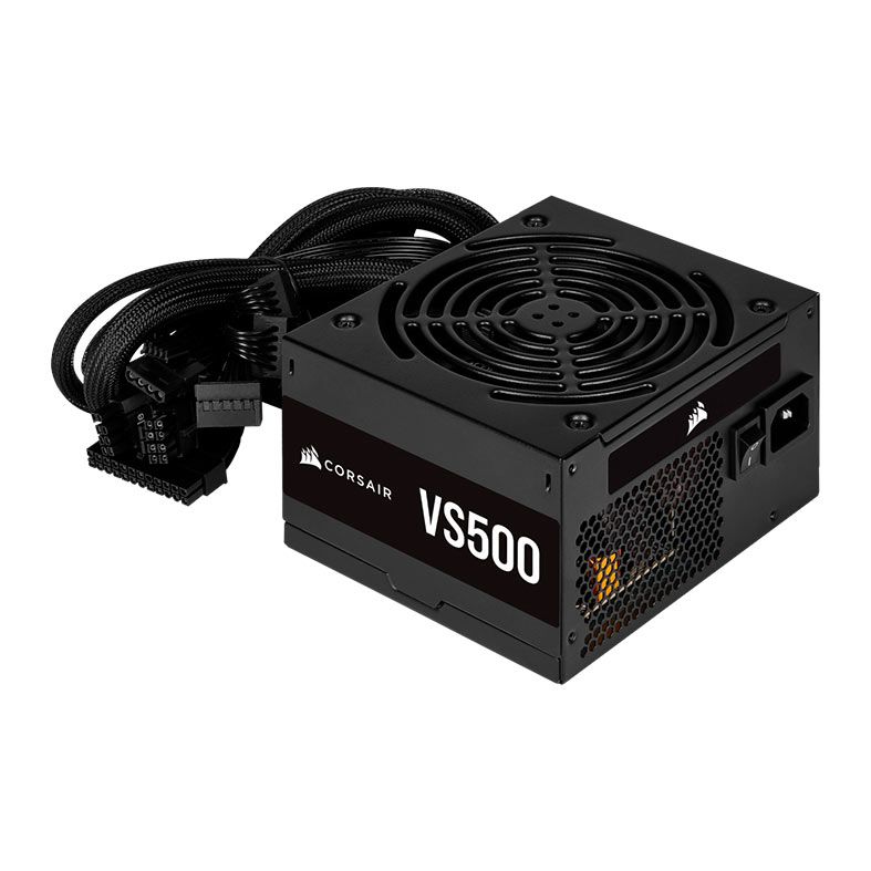 Fonte Corsair VS Series VS500, 500w, 80 Plus White, Preta, CP-9020223-WW
