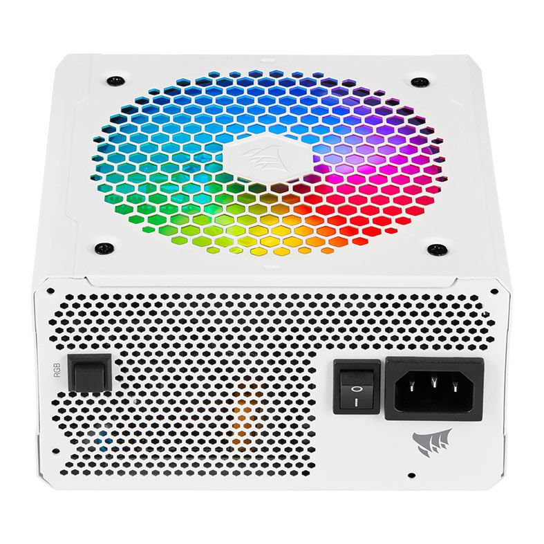 Fonte Corsair CX-F RGB Series CX750F RGB, 750W, Full Modular, 80 Plus Bronze, White, CP-9020227-BR