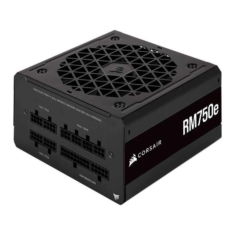 Fonte Corsair RM750e, 750W, Full-Modular, 80 Plus Gold, Preta, CP-9020262-WW