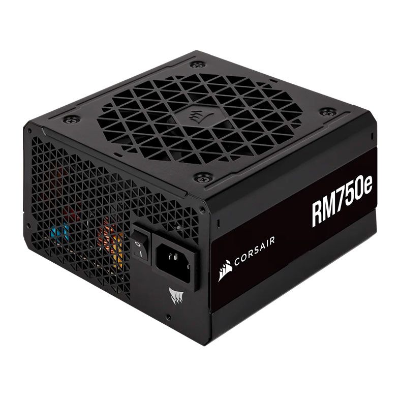 Fonte Corsair RM750e, 750W, Full-Modular, 80 Plus Gold, Preta, CP-9020262-WW