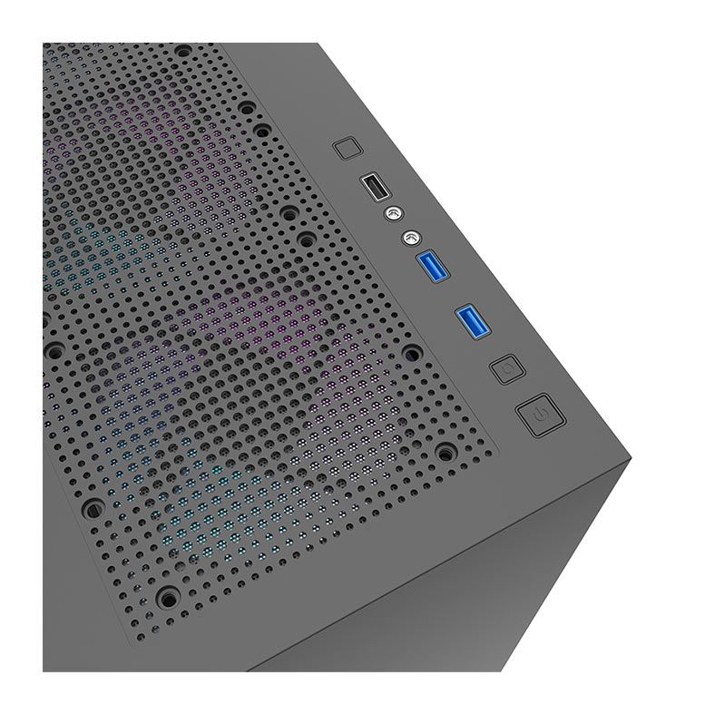 Gabinete Gamer Aigo DarkFlash DLX 22 Neo Preto, CP-CASE-DLX22-NEO-BK