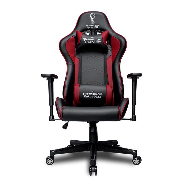 Cadeira Gamer Delux Copa do Mundo Catar MT-2000 BB1, Vermelho e Preto, CP-CH-9001