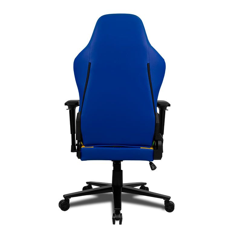 Cadeira Gamer Delux Copa do Mundo Catar DX-3000 BRLX Brasil, Azul, Verde e Amarelo, CP-CH-9015