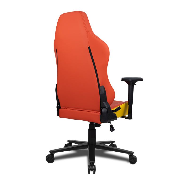 Cadeira Gamer Delux Copa do Mundo Catar DX-3000 ESLX Espanha, Vermelho e Amarelo, CP-CH-9035