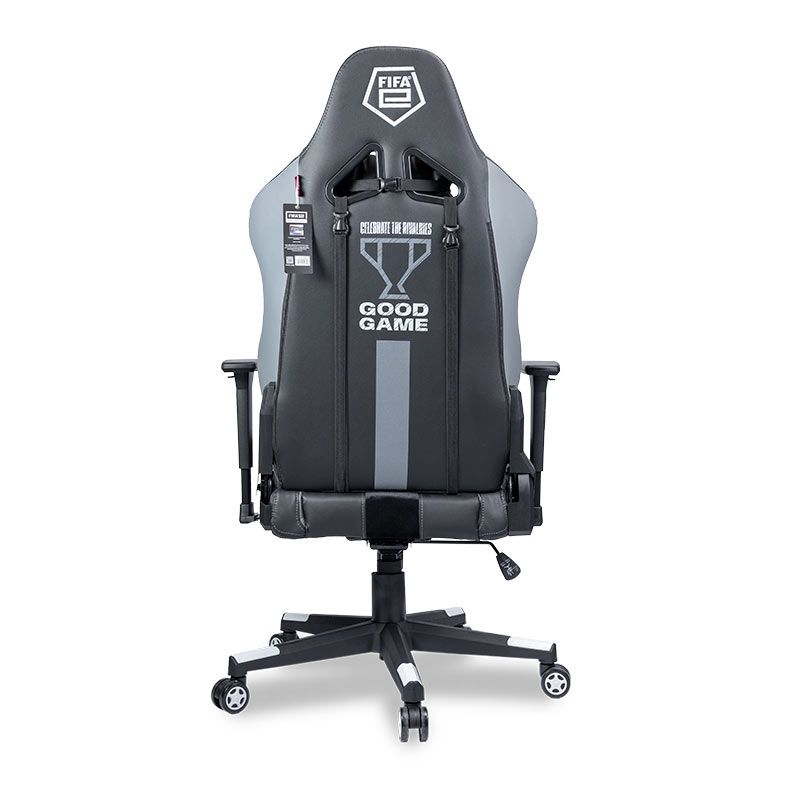 Cadeira Gamer Delux Copa do Mundo Catar FI-2700 BG1, Preto e Cinza, CP-CH-9056