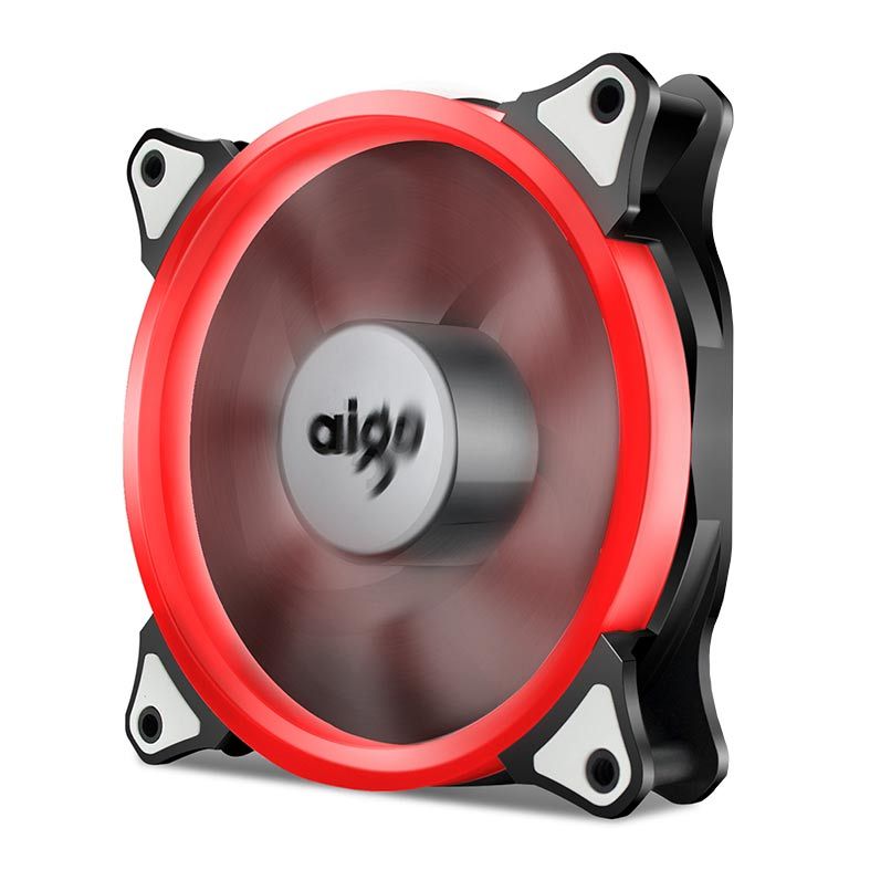 Ventoinha Aigo Ring Fan LED RED 120mm