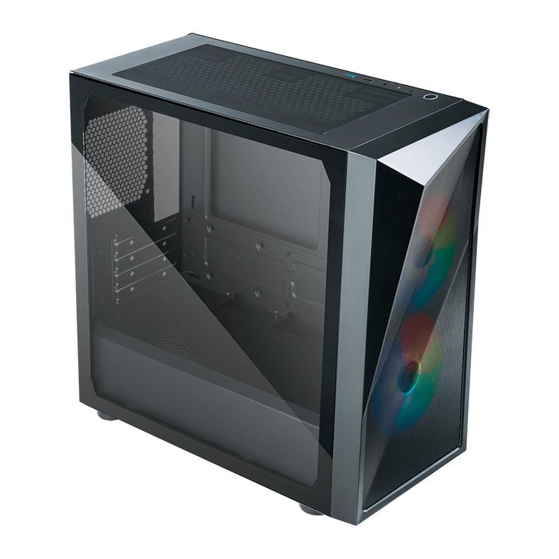 Gabinete Gamer Cooler Master Cmp Argb Lateral De Vidro Com Fans Preto Cp Kgnn S