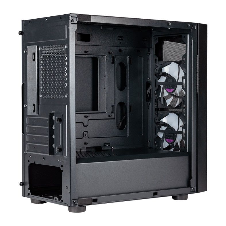 Gabinete Gamer Cooler Master CMP 320, ARGB, Lateral de Vidro, Com 2 Fans, Preto, CP320-KGNN-S00